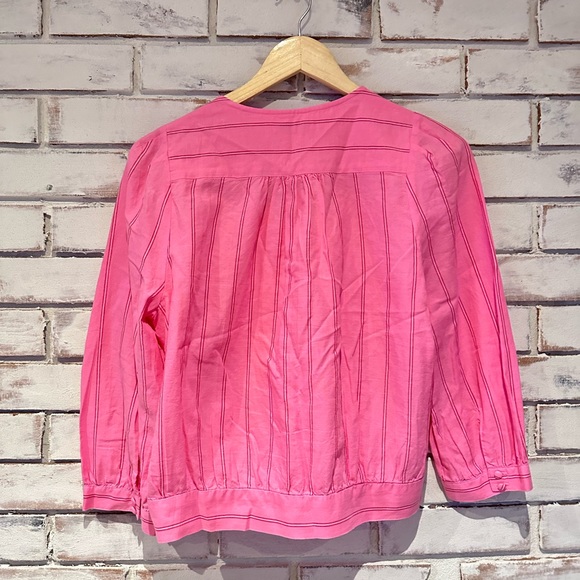 Madewell wrap top in Cecelia stripe size medium - Picture 5 of 7